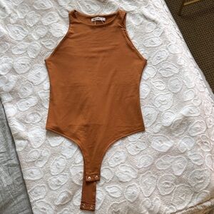 ReoRia Copper Rust Sleeveless High-Neck Bodysuit